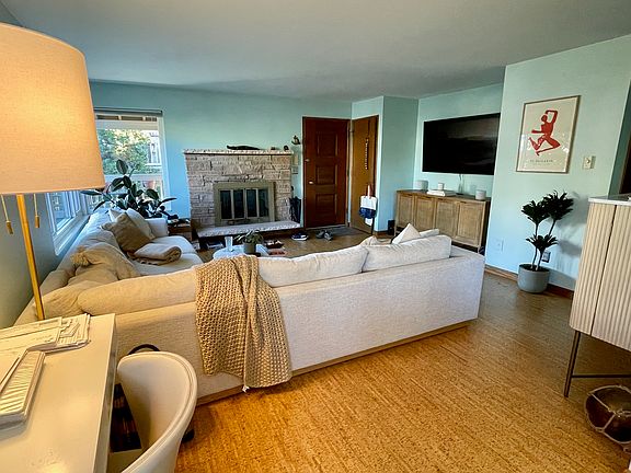 View to living room from dining area.