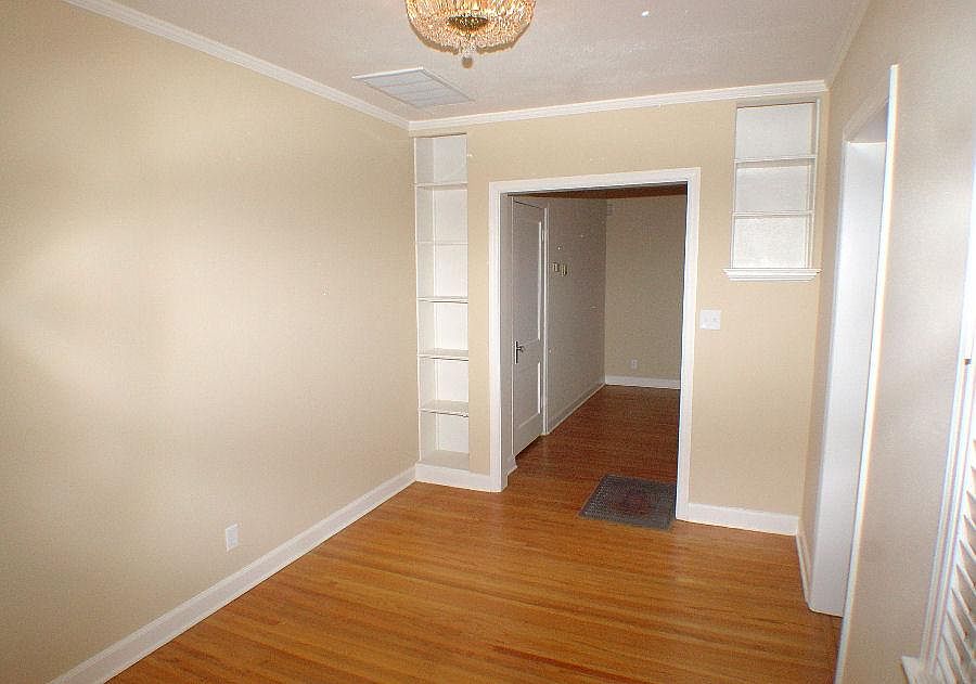 Dining Room with beautiful antique light fixture