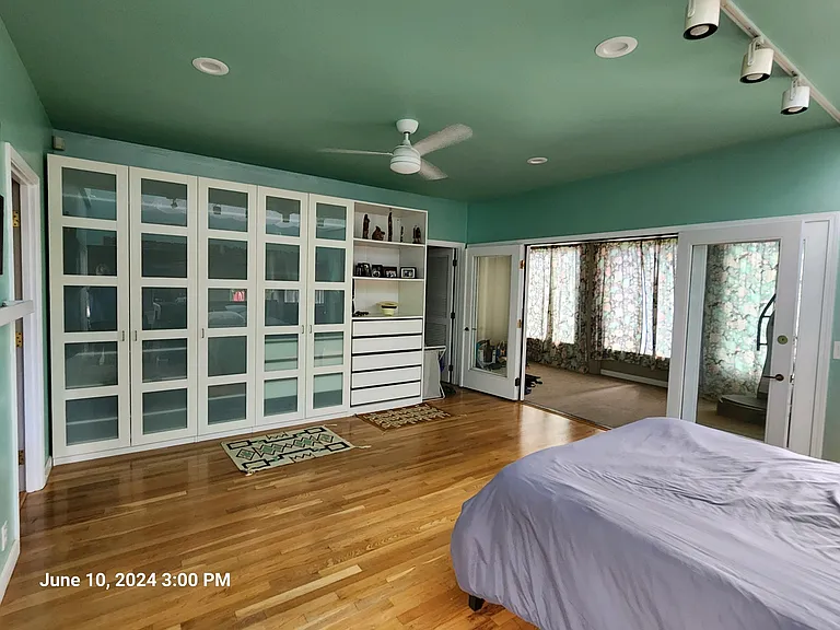 Enormous bedroom with plentiful storage and adjacent Meditation Space