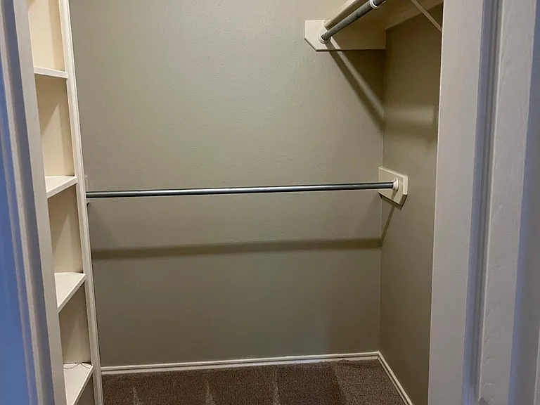 Guest room walk in closet