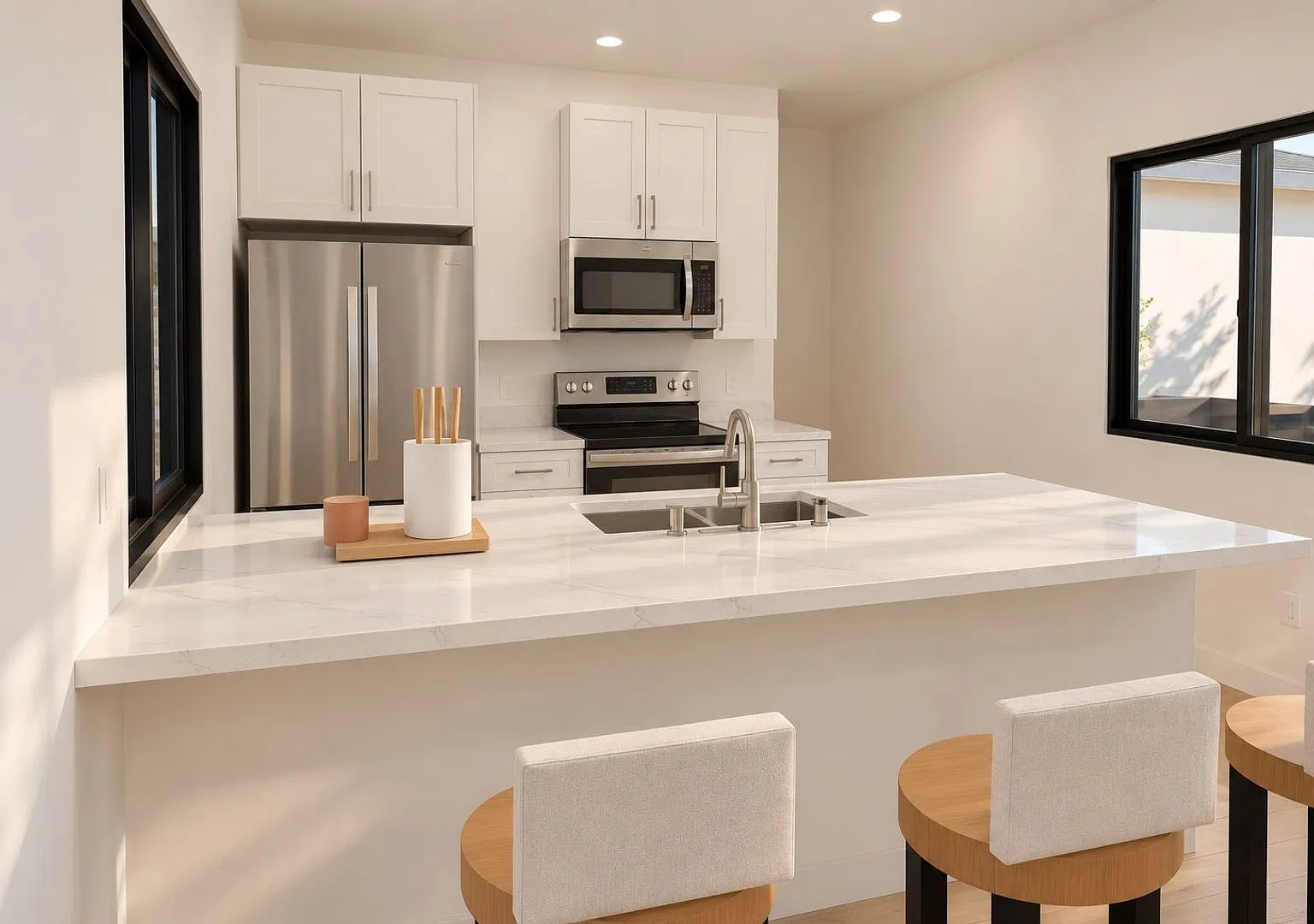 Brand New 4 Bed / 2 Bath Near SDSU with Shared Pool, Balcony and Chef's Kitchen — Photo 3