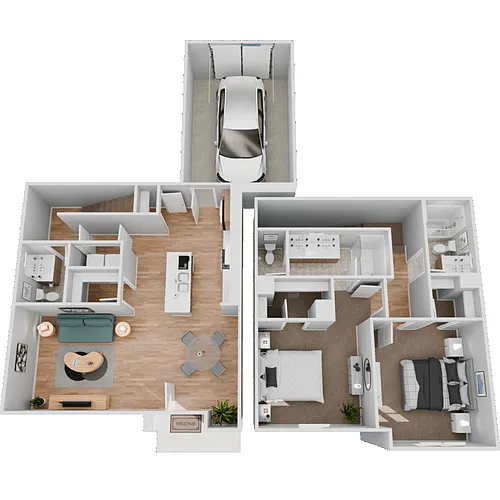 Floor plan PLAN B2.1 TOWNHOME