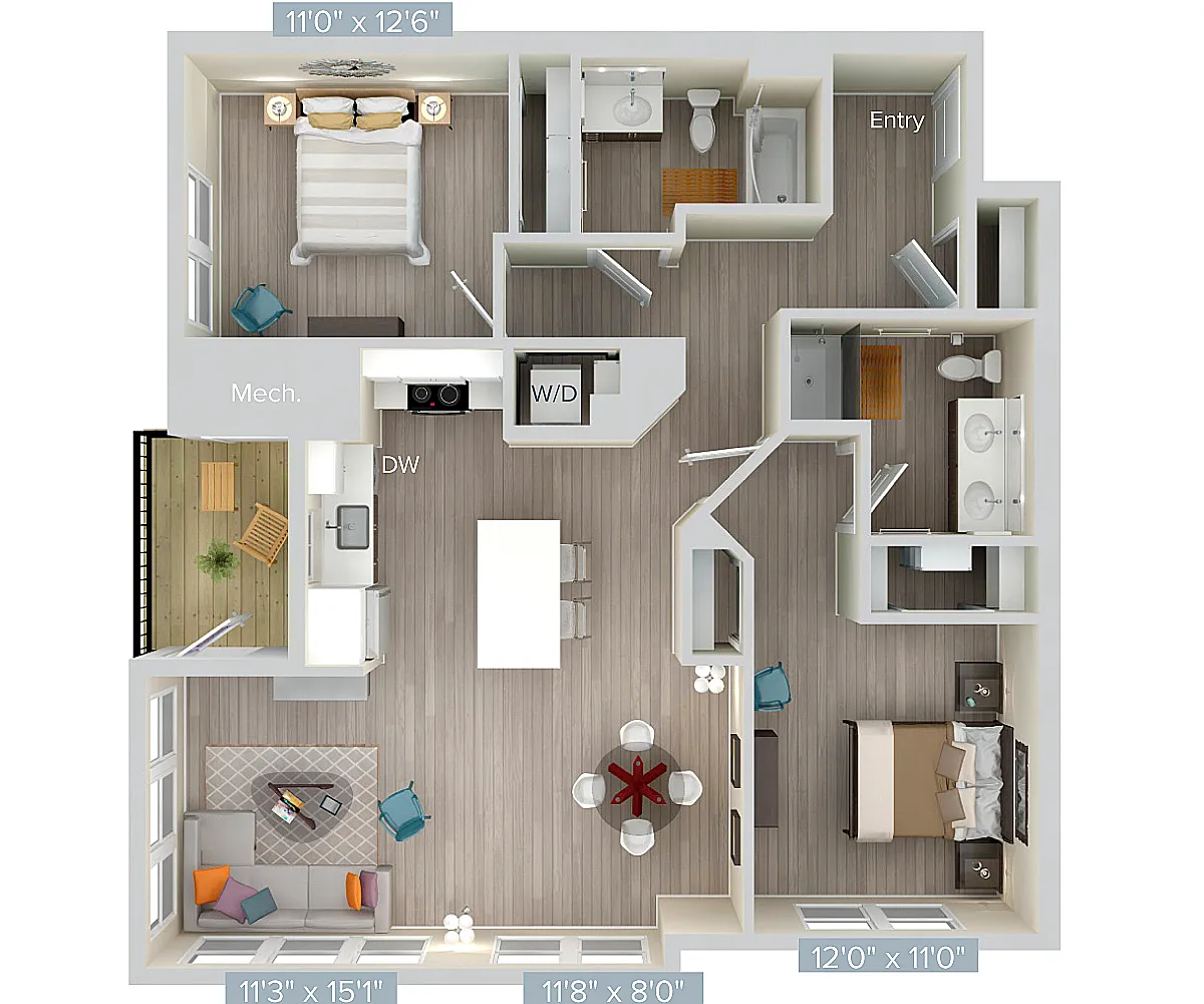 Floor plan B5-urb-1187