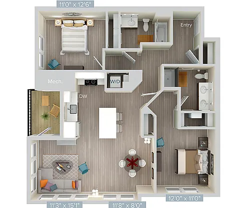 Floor plan B5-urb-1187