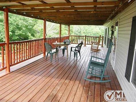Covered porch with breathtaking views