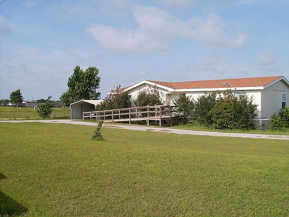 House on concrete foundation