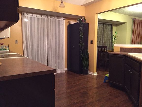 kitchen walking out to the patio