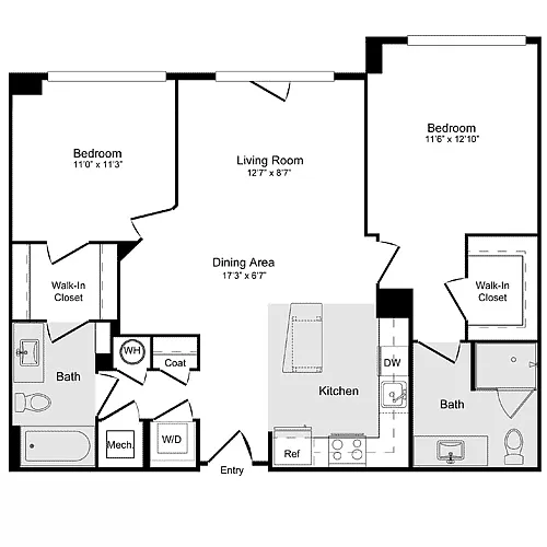 Floor plan C-1H