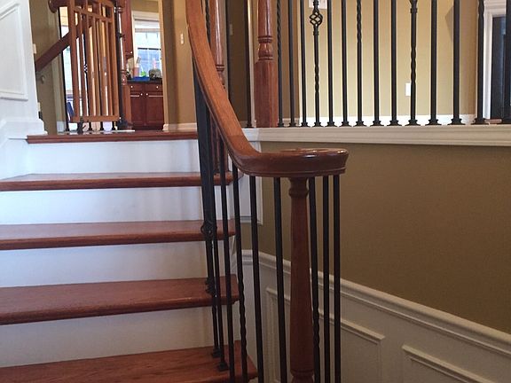 Stairs to living area