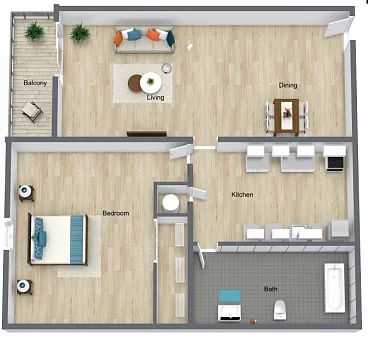 Floor plan Maple Renovated