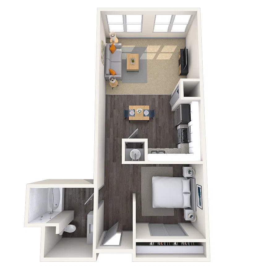 Floor plan Loft 0x1 723 SF