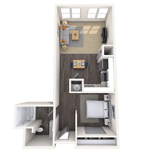 Floor plan Loft 0x1 723 SF