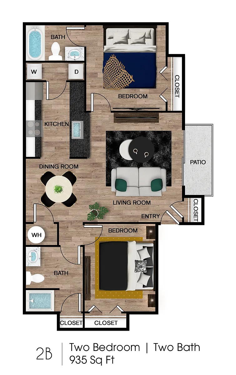 Floor plan 2B