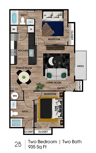 Floor plan 2B