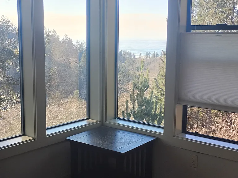 The Southwest corner of the bedroom shown here