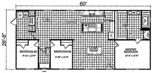 Floor plan 3 Bedroom Hom