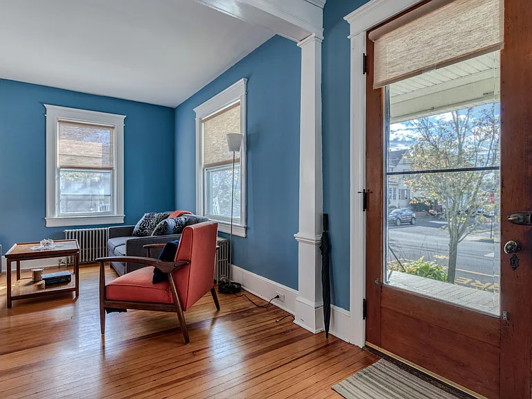 Entry opens onto living room