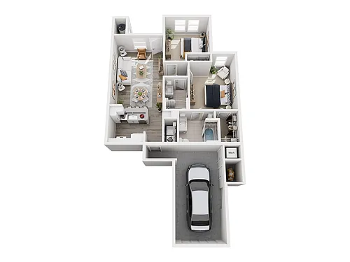 Floor plan B1 2X2