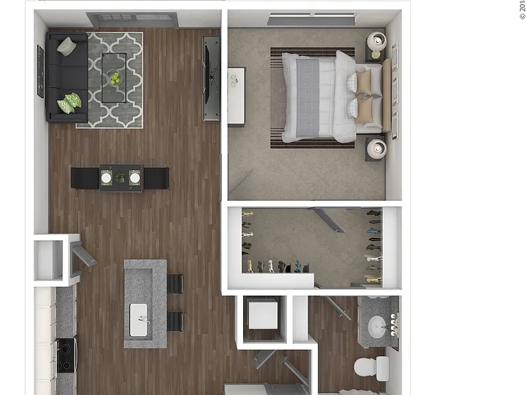 One bedroom apartment in Charlotte, North Carolina. One bedroom apartment in Charlotte, North Carolina.