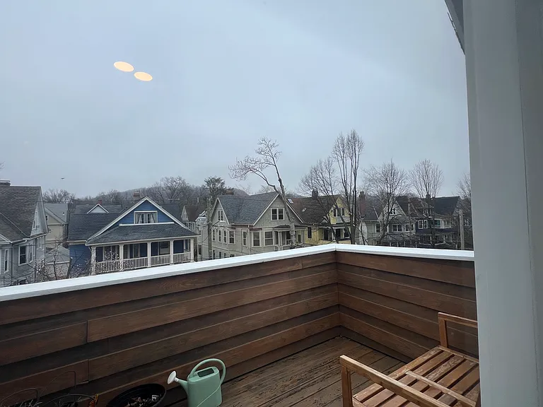 Beautiful views of East Rock from private balcony.