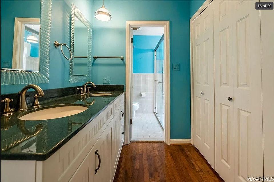 Bathroom attached to master bedroom