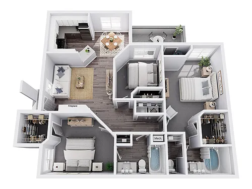 Floor plan Mediterranean Classic