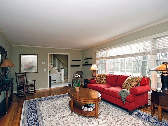 Wood floors throughout most of the main and upper level are solid.