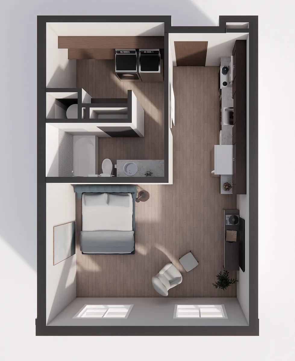 Floor plan Dusk-Ridge with Garage