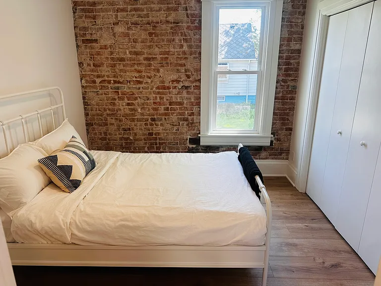 Main floor bedroom with full bed.