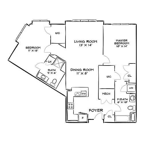 Floor plan Design 2Q - W