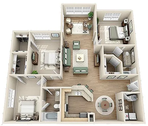 Floor plan The Ballantyne W/Solarium
