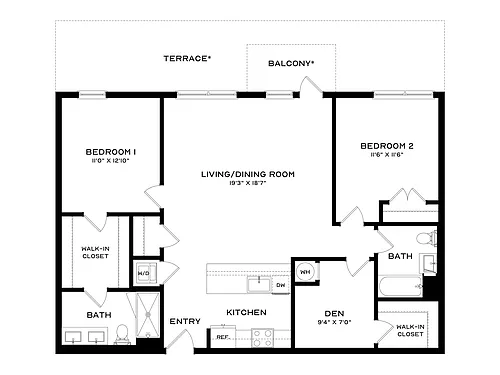 Floor plan B22-Den