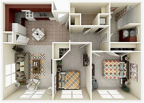 Floor plan BB 2 X 1