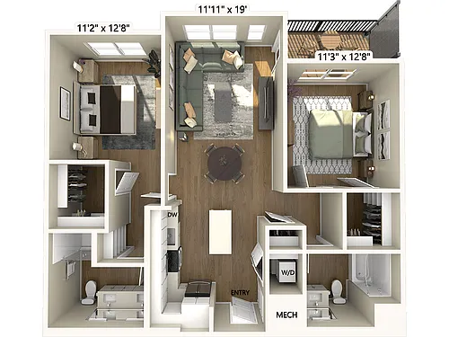 Floor plan B1-1074-1