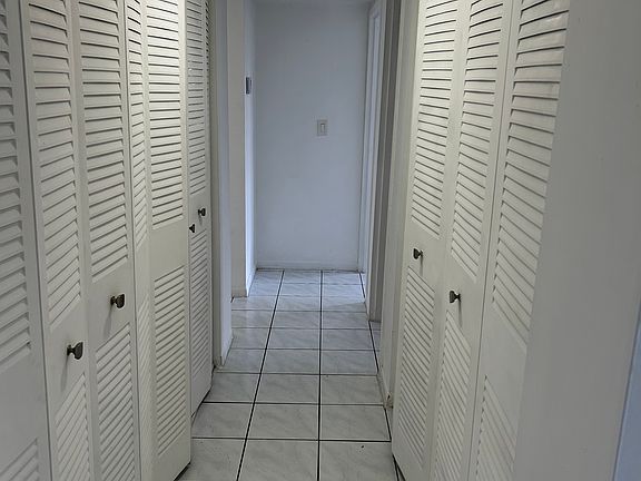 Hallway with ample storage