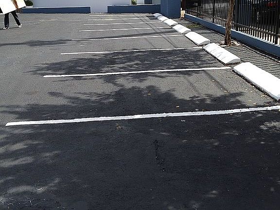 Newly painted and parking