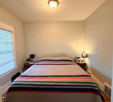 master bedroom, king size bed shown