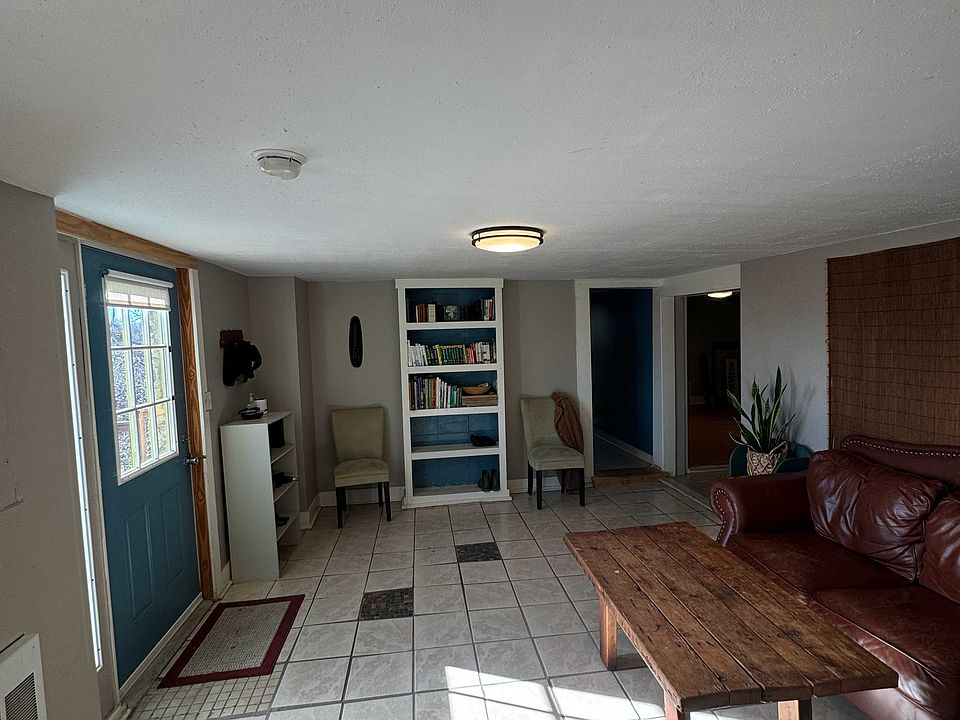 View of the main entrance from the interior.