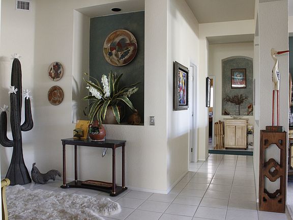 Entry foyer & hall to kitche