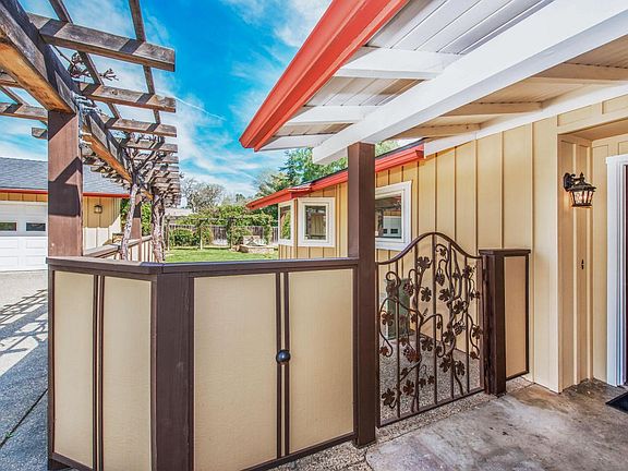 Custom iron at entry.