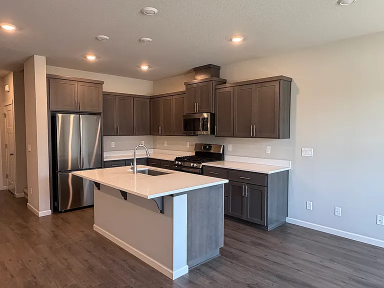 Kitchen - quartz counters, all stainless steel appliances