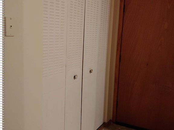 Large closet in entry way