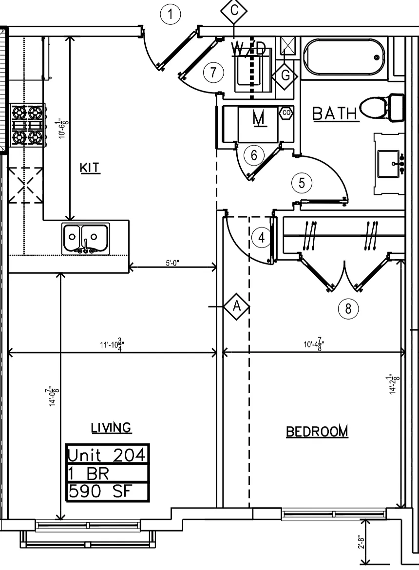 Floor plan 204 Line