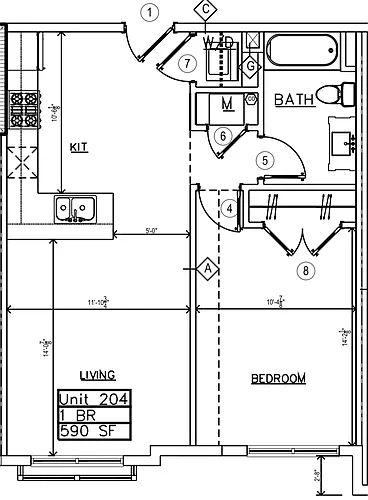 Floor plan 204 Line
