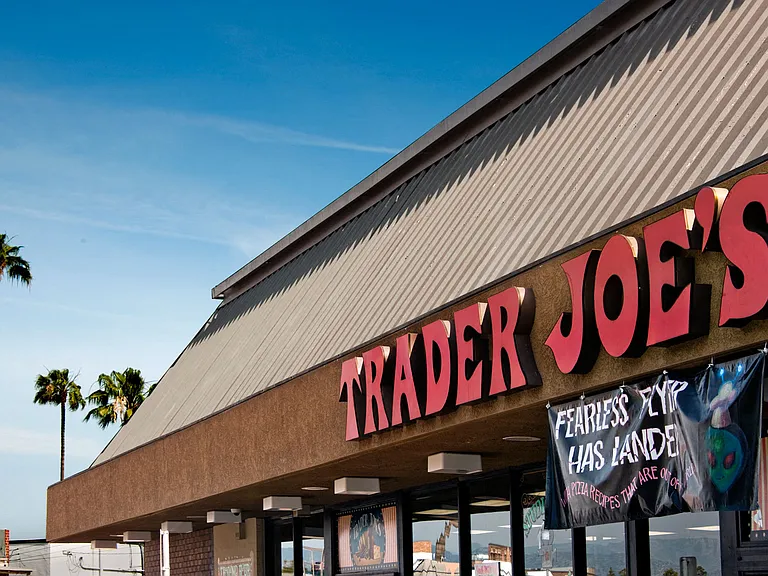 Grocery stores including Trader Joe's are nearby