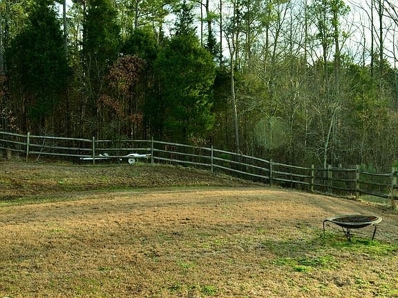 Fenced, private backyard