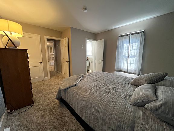 Master bedroom looking toward the bathroom.