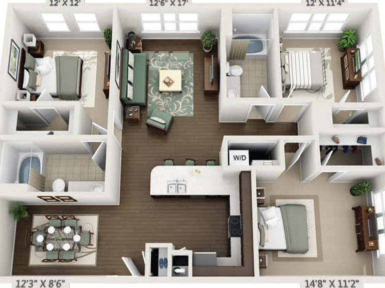 1C1 - Phase 1 Classic floor plan The Boulevard (SC)