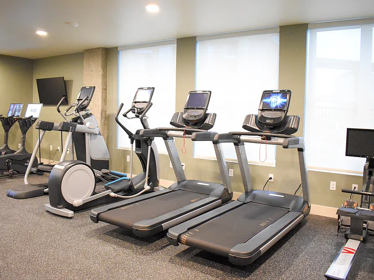 24-hr Fitness Center with Cardio and Free Weights