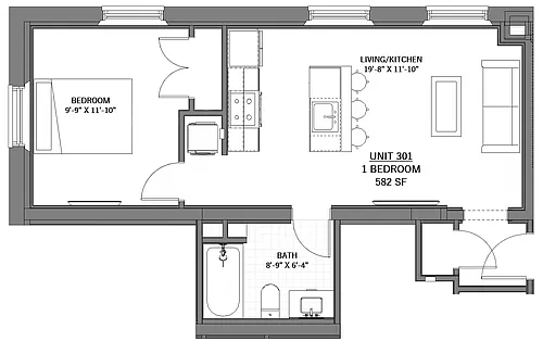 Floor plan 301